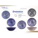 ENSALADERA CENEFAS AZUL 15.5 X 15.5 CM 5 DEC