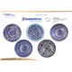 ENSALADERA CENEFAS AZUL 18.5 X 18.5 CM 5 DEC