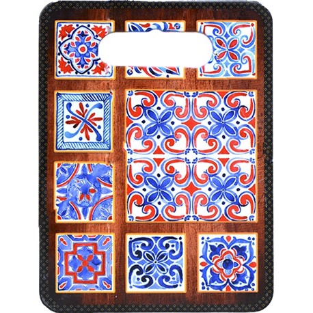 AZULEJO DECORATIVA RECTANGULAR 24 X 18 CM