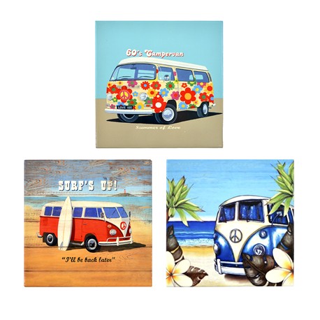 AZULEJO DECORATIVO CARAVANA DE 19.5 X 19.5 CM