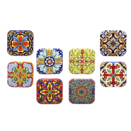 IMANES BRILLANTES CUADRADOS DE 4 X 4 CM SUR