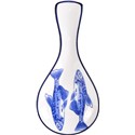 CUCHARA PECES AZULES 27,30 CM CON AGUJERO