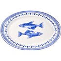 BANDEJA OVALADA 39 CM PECES CON AGUJEROS