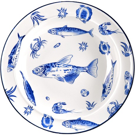 PLATO GRANDE 36 CM PECES CON AGUJERO