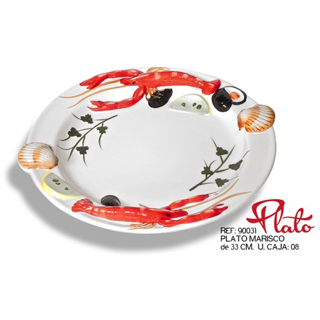 PLATO MARISCO DE 33  CM