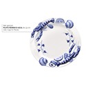 PLATO MARISCO AZUL DE 33  CM