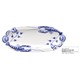 BANDEJA OVALADA MARISCO AZUL 48 X 21 CM