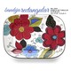 BANDEJA RECTANGULAR FLOR EVA 38 X 31 CM