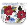 BANDEJA RECTANGULAR FLOR EVA 38 X 31 CM