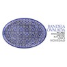 BANDEJA OVALADA GRES AZUL 36.5 X 24.5 CM