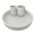 PLATO ACEITUNERO VASO BIZCOCHO