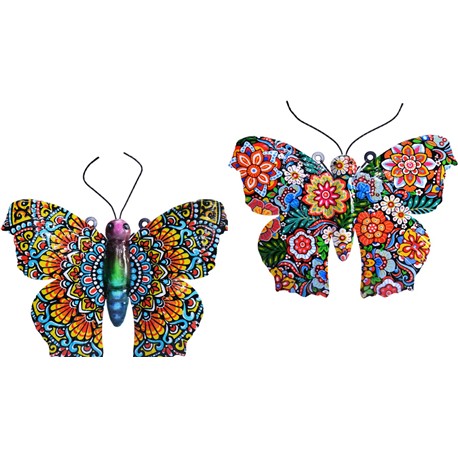 MARIPOSA TRIANGULAR GRANDE FORJA 32,5 X 27 X 9