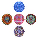 POSAVASOS MULTICOLOR DECORATIVO SURT 10X10CM