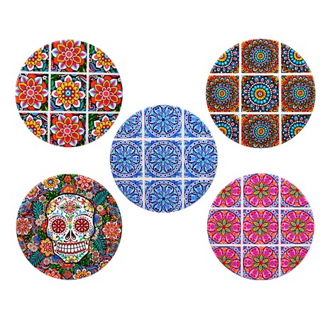 AZULEJO RED. MULTIC. DECORATIVO SURT 10CM