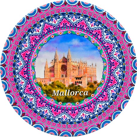 POSAVASOS RED. MALLORCA CATEDRAL SURT 10X10CM