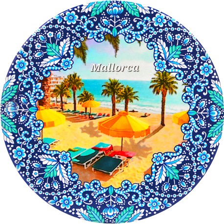 POSAVASOS RED. MALLORCA PLAYA SURT 10X10CM