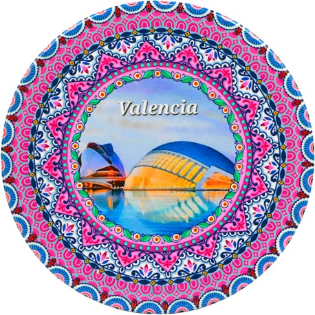 POSAVASOS RED. VALENCIA ROSA SURT 10X10CM