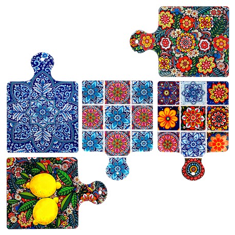 AZULEJO MULTICOLOR DECORATIVA 17 X 24 CM