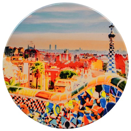 AZULEJO RED. BARCELONA PARQUE GUELL 10CM