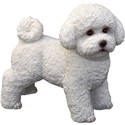 PERRO BLANCO RESINA 23X 12,2 X 21 CM CM
