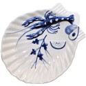 BANDEJA ALMEJA MARISCO AZUL PEQUEÑA 22 CM