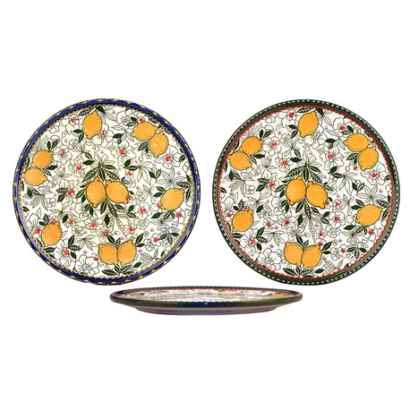 PLATO DE PIZZA 31CM LIMONES