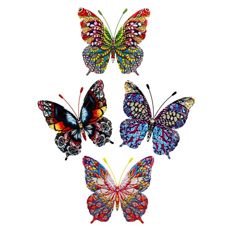 MARIPOSA FORJA SURTIDA 22,5X20X7 CM PARA COLGAR