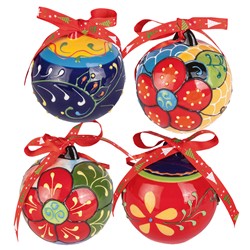 BOLA NAVIDAD  9 X 9 CM