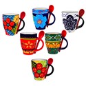 VASO MUG CON CUCHARITA 10.5 X 8.5 CM
