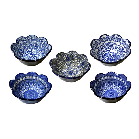 CUENCO TREBOL CENEFAS AZUL 15 X 6,5 CM 5