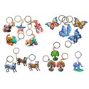 LLAVEROS SURTIDOS 64 PCS CON EXPOSITOR