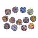 SALVAMANTEL GEOMETRICO MULTICOLOR 18 X 18 CM