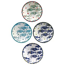  BOWL ENSALADERA 15.5 X 5.5 CM PECES SURTIDOS