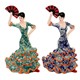 SEVILLANA ABANICO 7,5X5X13 CM FLOWERS PAS