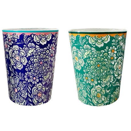 CHUPITO 5X6 CM FLOWERS PASTEL 2 DISEÑOS