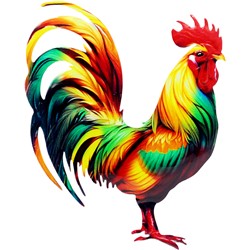 GALLO METAL 20X15 CM PARA COLGAR