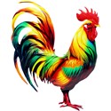 GALLO METAL 20X15 CM PARA COLGAR